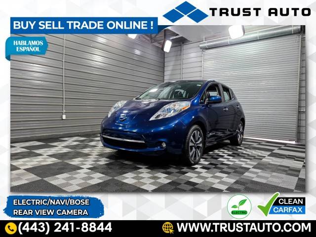 2016 Nissan LEAF SL — Hatchback — 29,890 mi — Sykesville, MD