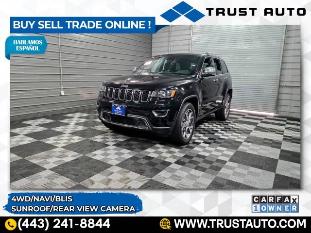 2021 Jeep Grand Cherokee WK Limited — SUV — 76,519 mi — Sykesville, MD