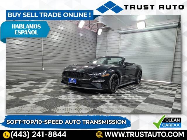 2019 Ford Mustang EcoBoost — Convertible — 32,769 mi — Sykesville, MD