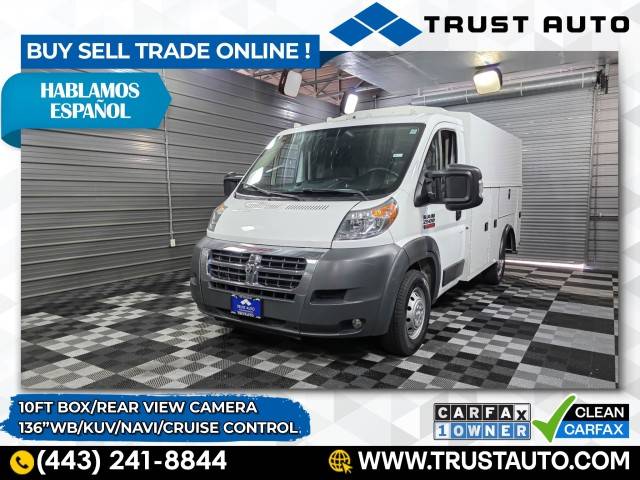 2016 Ram ProMaster 2500 — Chassis Cab Truck — 58,568 mi — Sykesville, MD