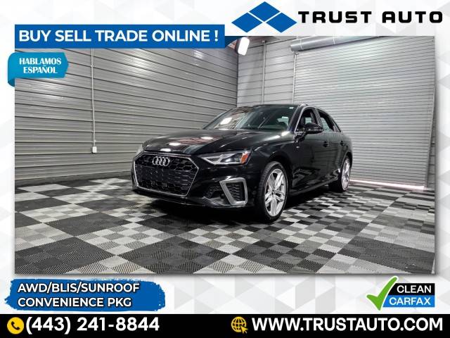 2020 Audi A4 Premium — Sedan — 49,776 mi — Sykesville, MD