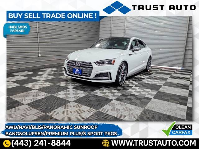2019 Audi S5 Premium Plus — Hatchback — 34,106 mi — Sykesville, MD