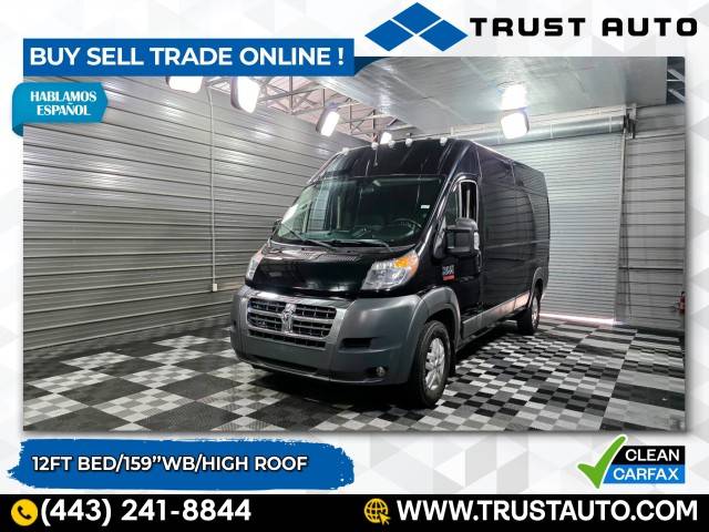 2018 Ram ProMaster Cargo Van 2500 — Cargo Van — 64,355 mi — Sykesville, MD