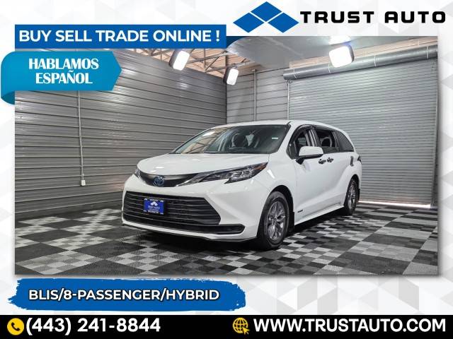 2021 Toyota Sienna LE — Minivan — 68,634 mi — Sykesville, MD