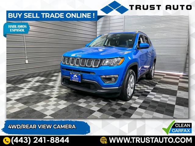 2019 Jeep Compass Latitude — SUV — 50,661 mi — Sykesville, MD
