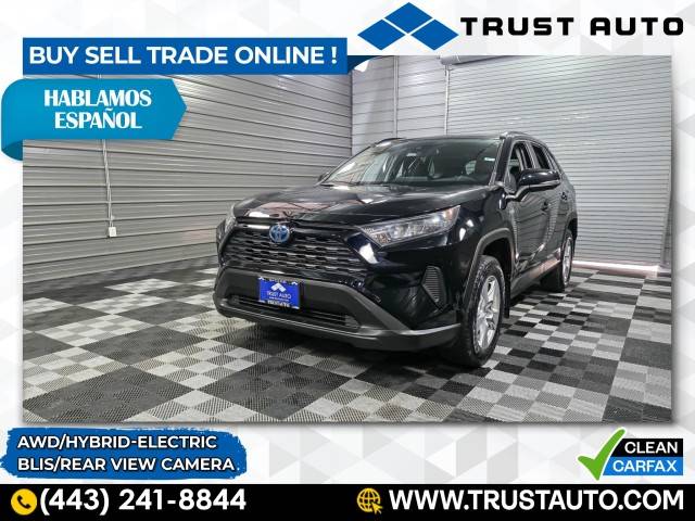 2019 Toyota RAV4 Hybrid LE — SUV — 73,935 mi — Sykesville, MD
