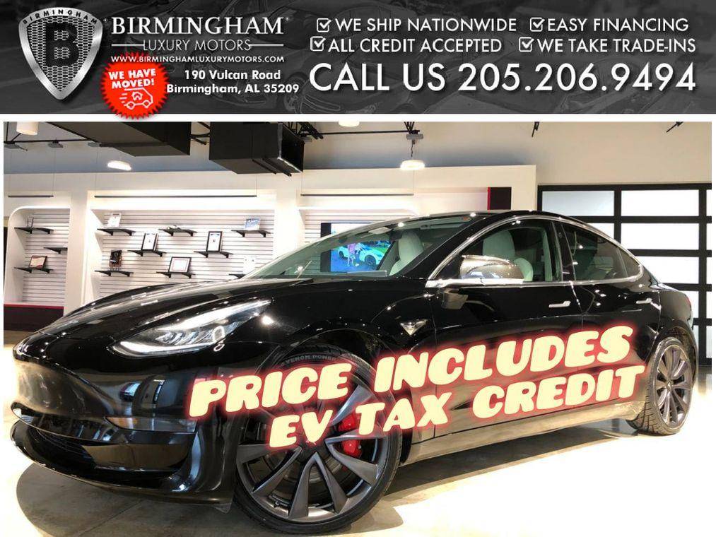2020 Tesla Model 3 Performance — Sedan — 109,209 mi — Birmingham, AL