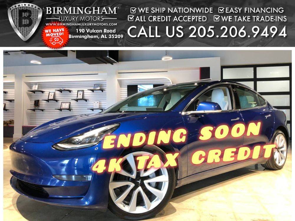2019 Tesla Model 3 Long Range — Sedan — 116,990 mi — Birmingham, AL