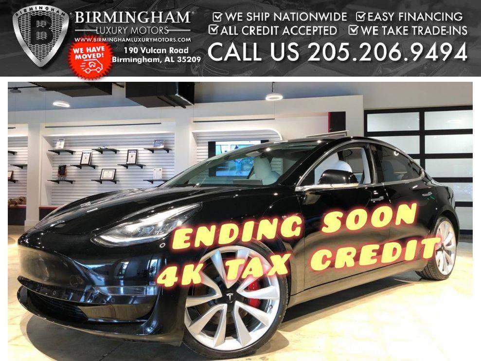 2018 Tesla Model 3 Performance — Sedan — 107,469 mi — Birmingham, AL