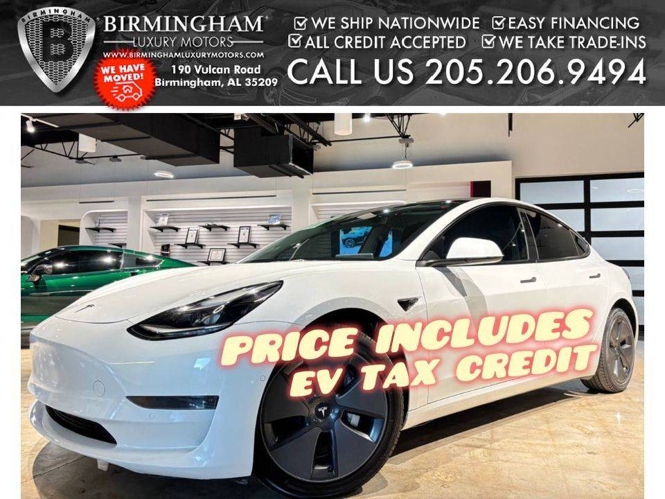 2022 Tesla Model 3 Standard Range Plus — Sedan — 67,034 mi — Birmingham, AL