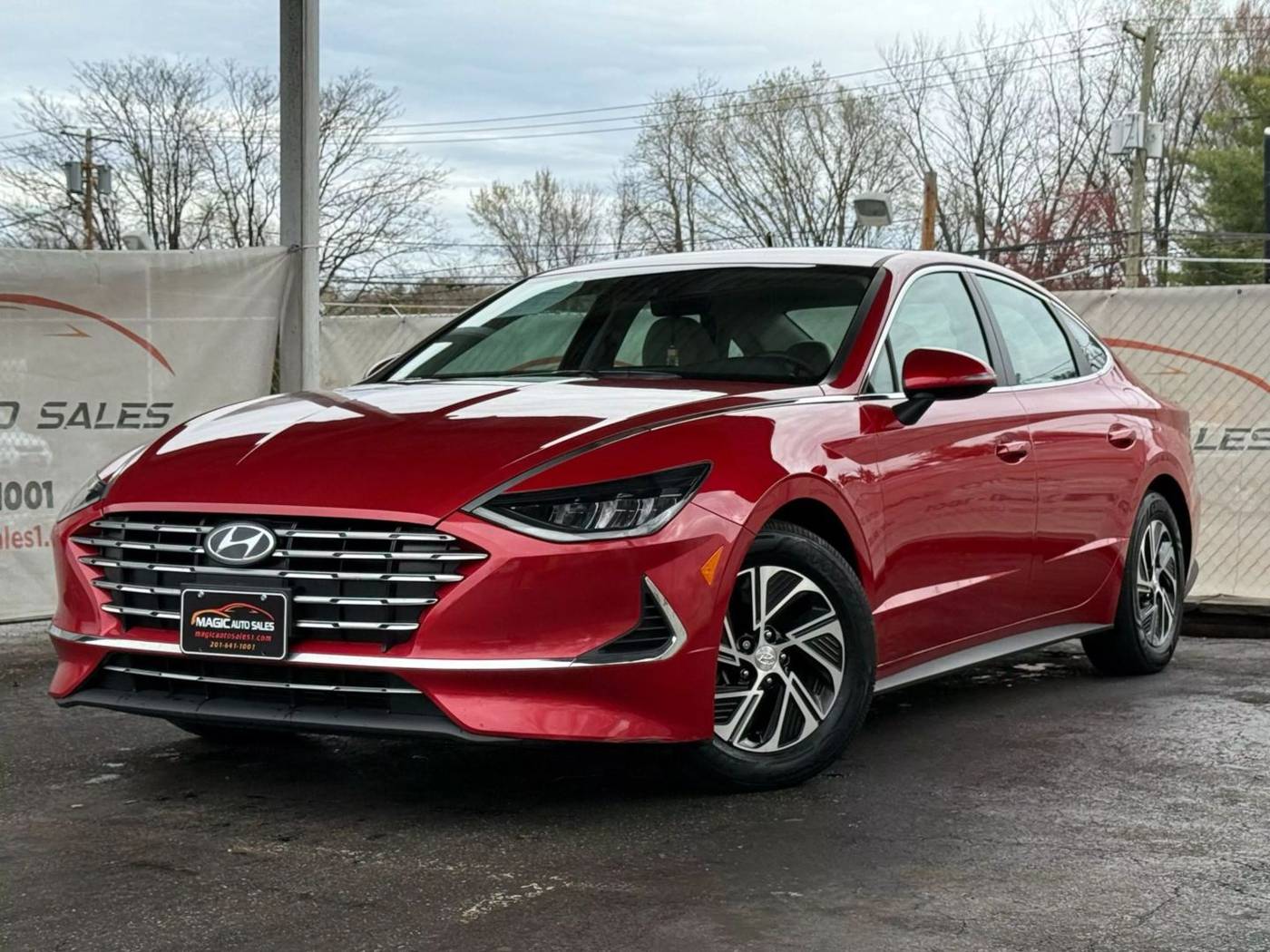 2022 Hyundai Sonata Hybrid Blue — Sedan — 40,961 mi — Little Ferry, NJ