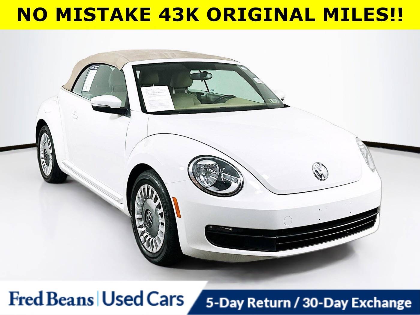 2013 Volkswagen Beetle 2.5 — Convertible — 43,537 mi — Doylestown, PA