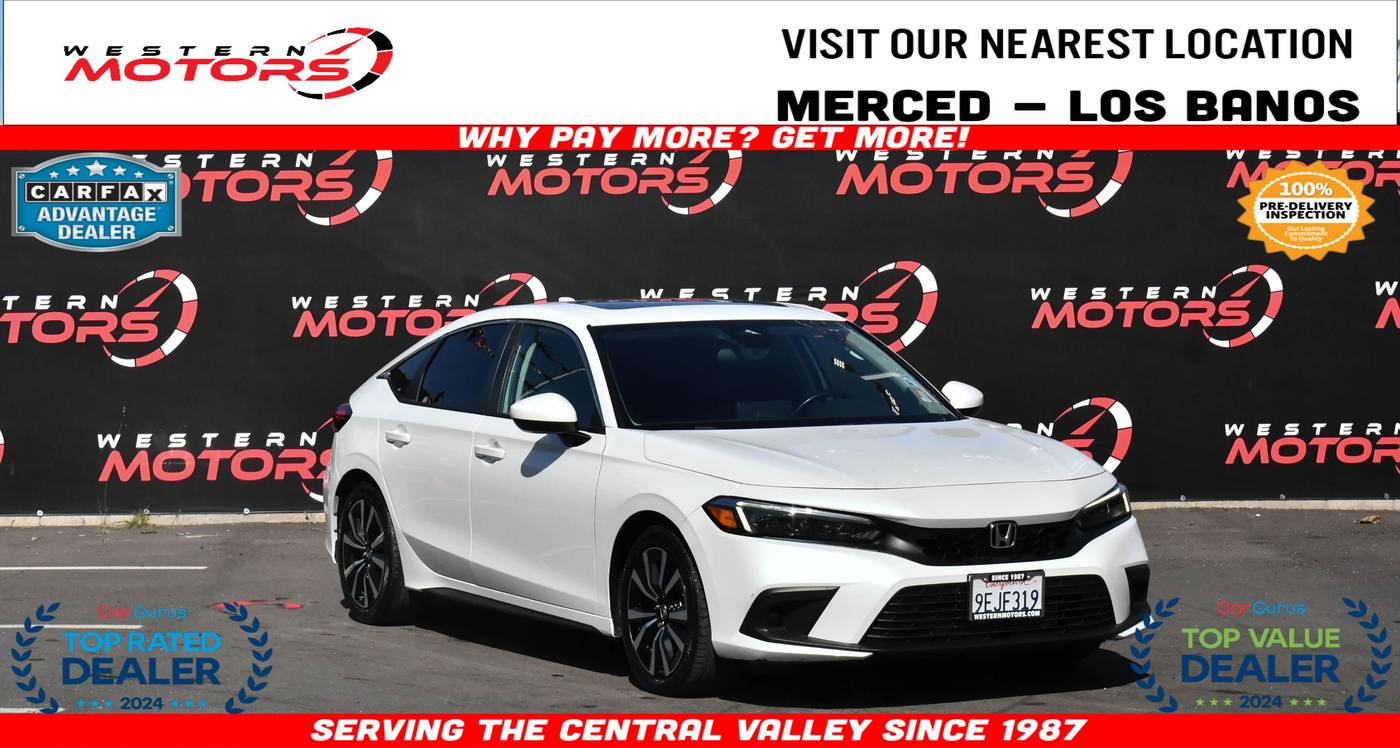 2022 Honda Civic EX-L — Hatchback — 27,579 mi — Los Banos, CA