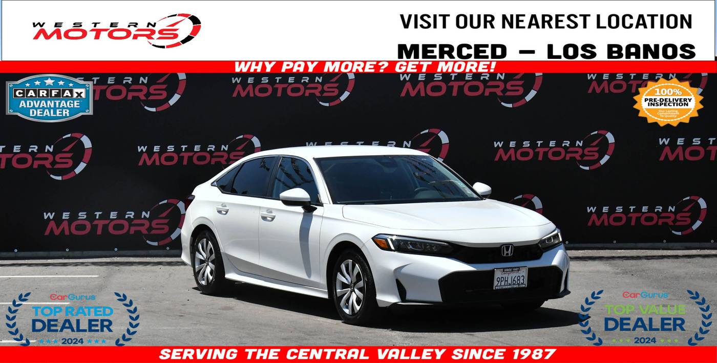 2025 Honda Civic LX — Sedan — 23,569 mi — Los Banos, CA