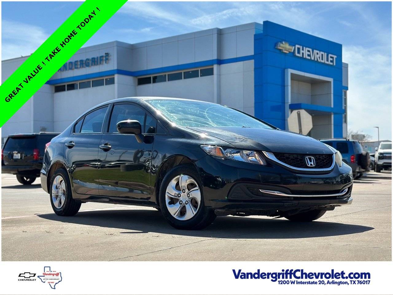 2015 Honda Civic LX — Sedan — 126,507 mi — Arlington, TX