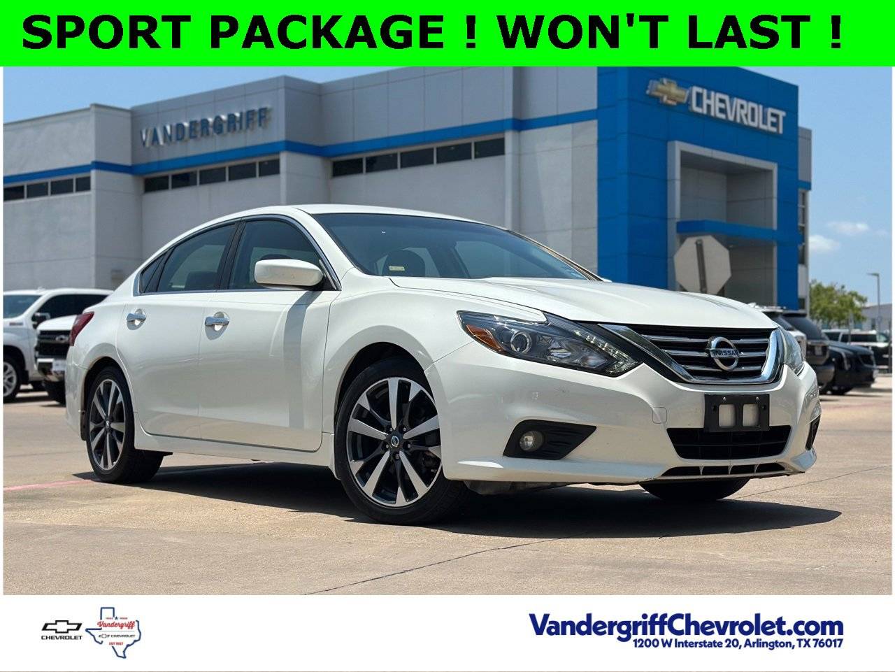 2016 Nissan Altima 2.5 SR — Sedan — 109,478 mi — Arlington, TX