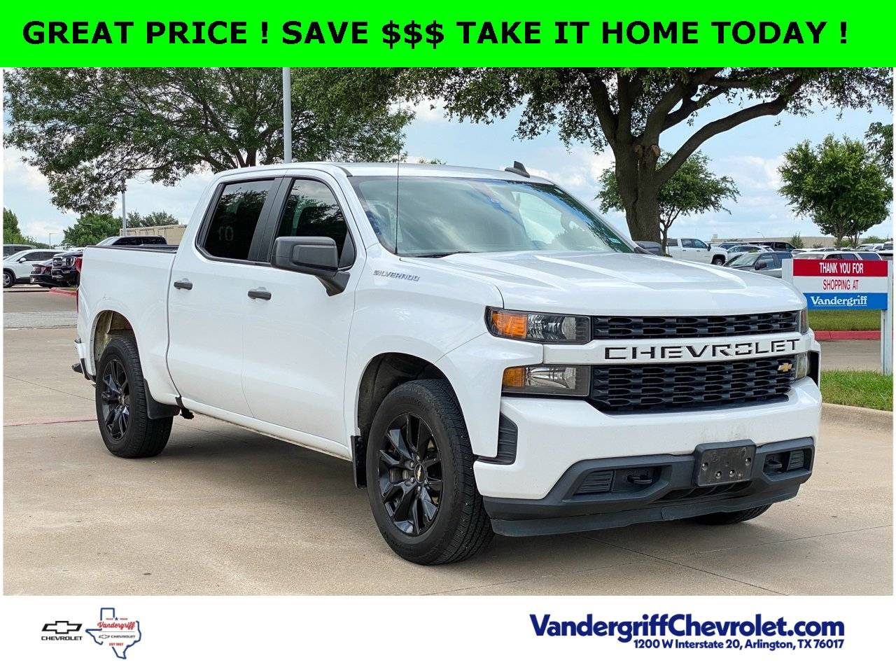 2020 Chevrolet Silverado 1500 Custom — Pickup Truck — 165,180 mi — Arlington, TX