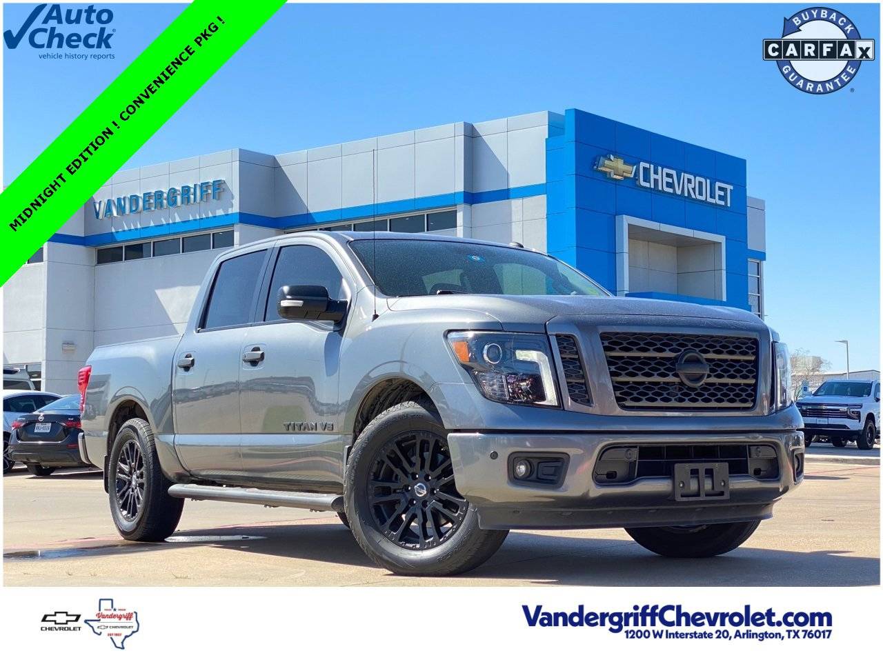 2019 Nissan Titan SV — Pickup Truck — 55,942 mi — Arlington, TX