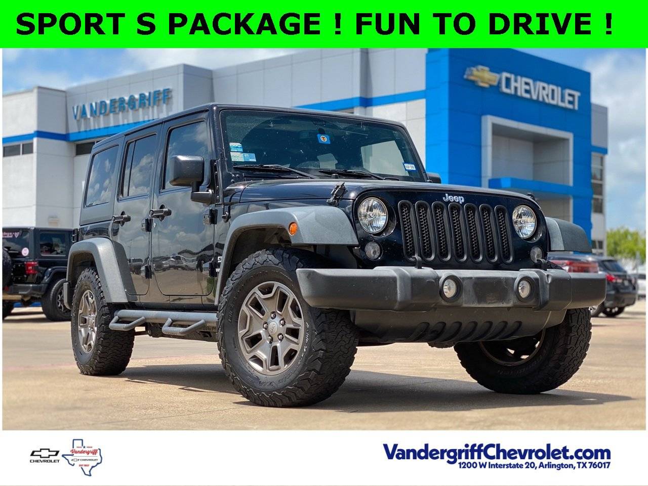 2016 Jeep Wrangler Sport — SUV — 96,699 mi — Arlington, TX