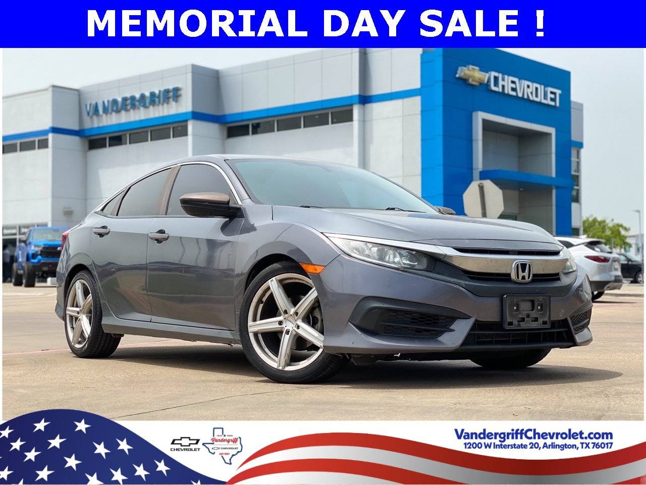 2018 Honda Civic LX — Sedan — 123,046 mi — Arlington, TX