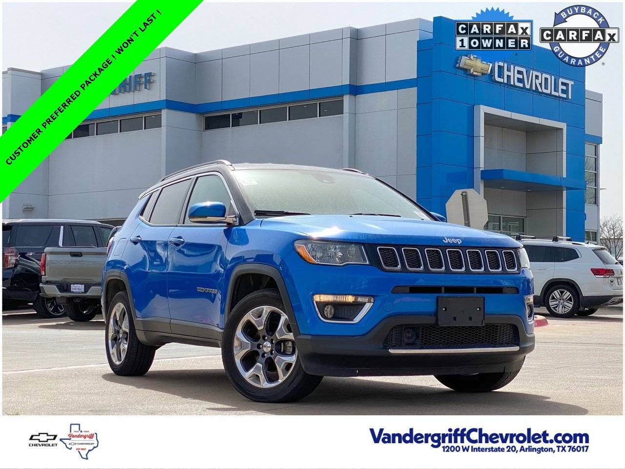 2021 Jeep Compass Limited — SUV — 76,592 mi — Arlington, TX