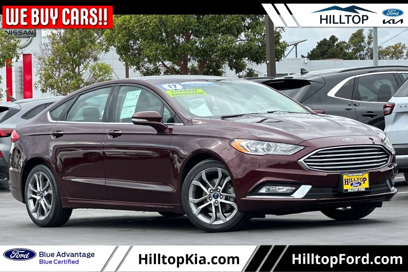 2017 Ford Fusion SE — Sedan — 57,483 mi — Richmond, CA
