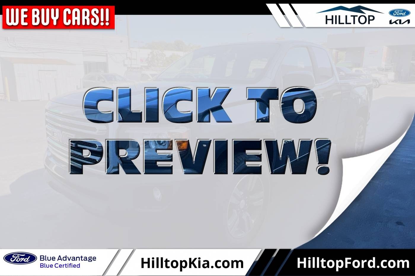 2016 GMC Canyon SLE — Pickup Truck — 77,709 mi — Richmond, CA