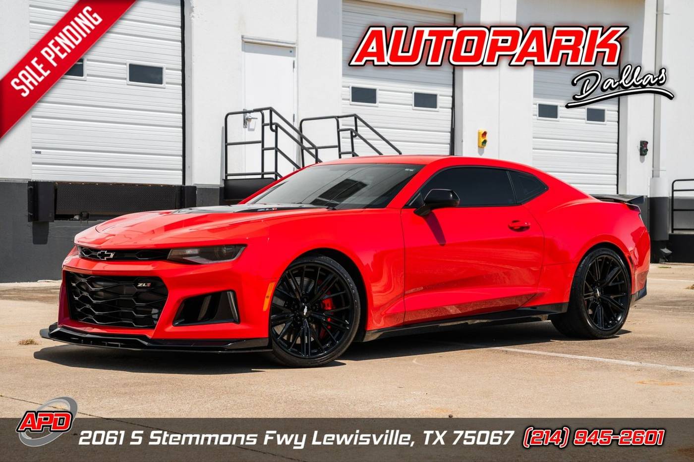 2018 Chevrolet Camaro ZL1 — Coupe — 19,208 mi — Lewisville, TX