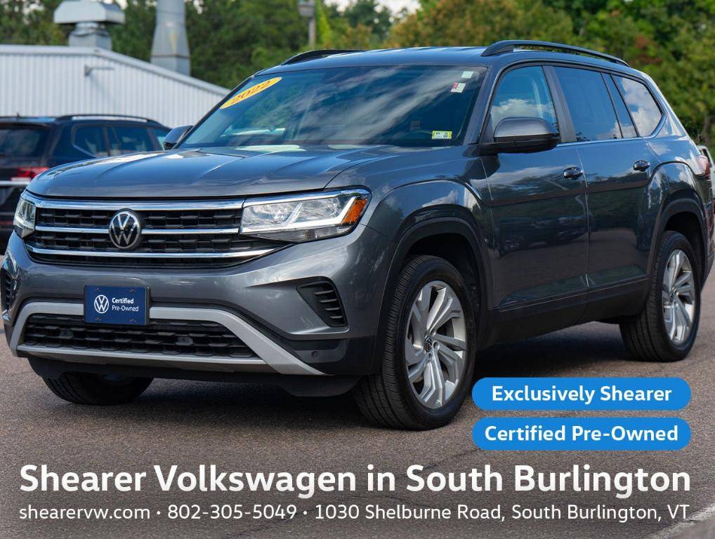2022 Volkswagen Atlas SE with Technology — SUV — 46,147 mi — South Burlington, VT