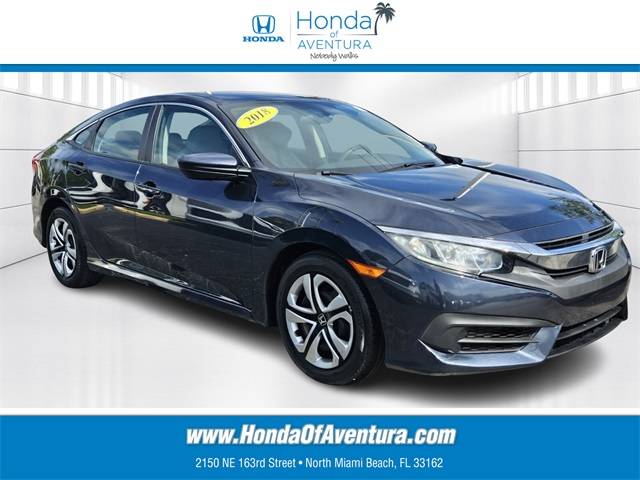 2018 Honda Civic LX — Sedan — 44,371 mi — North Miami Beach, FL