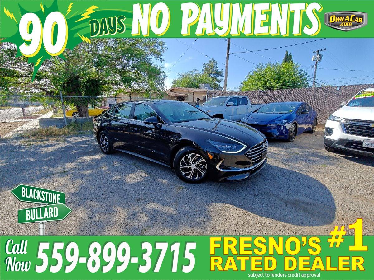 2023 Hyundai Sonata Hybrid Blue — Sedan — 44,337 mi — Fresno, CA