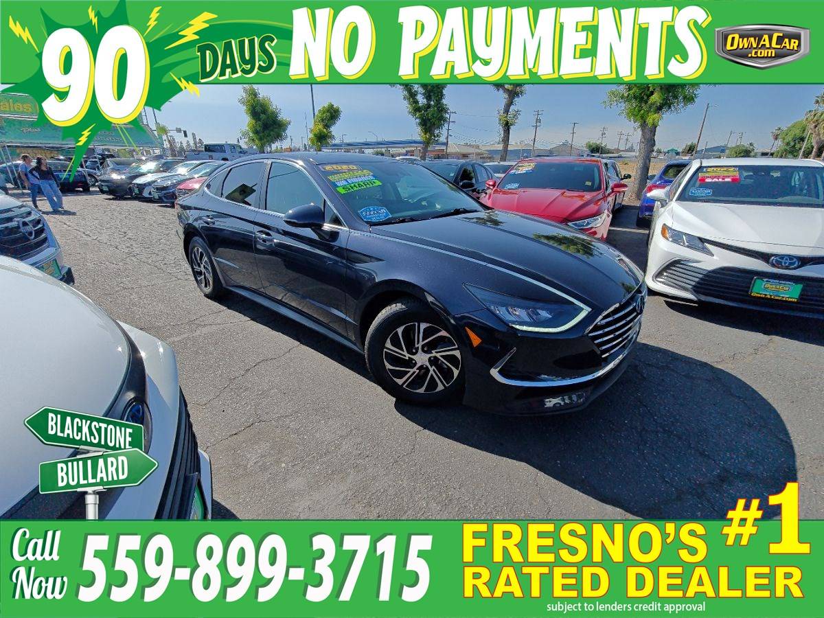 2020 Hyundai Sonata Hybrid Blue — Sedan — 80,294 mi — Fresno, CA