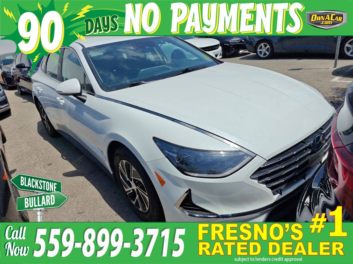 2023 Hyundai Sonata Hybrid Blue — Sedan — 53,991 mi — Fresno, CA