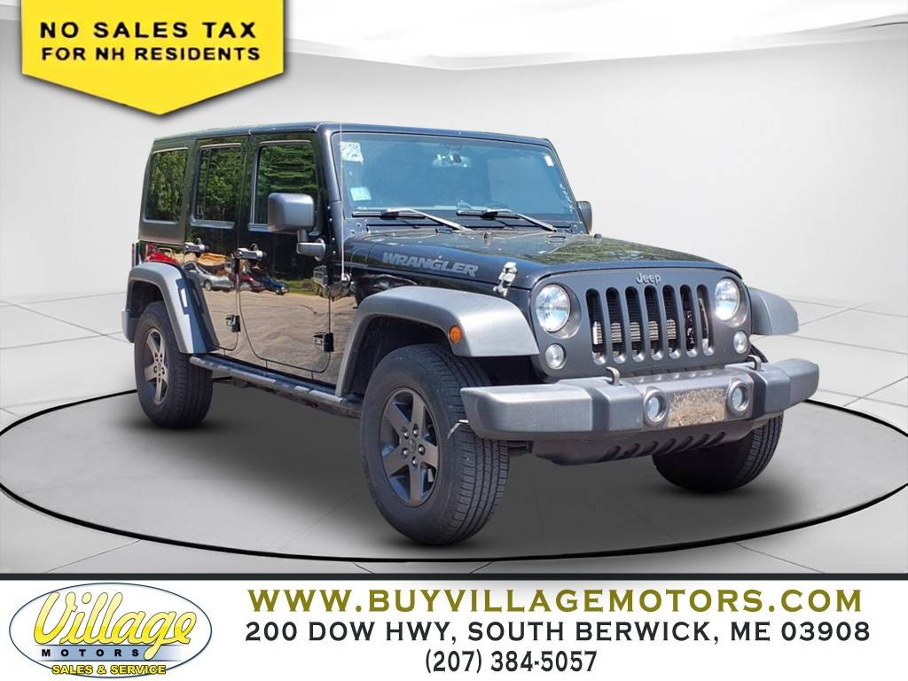 2016 Jeep Wrangler Black Bear — SUV — 73,724 mi — South Berwick, ME