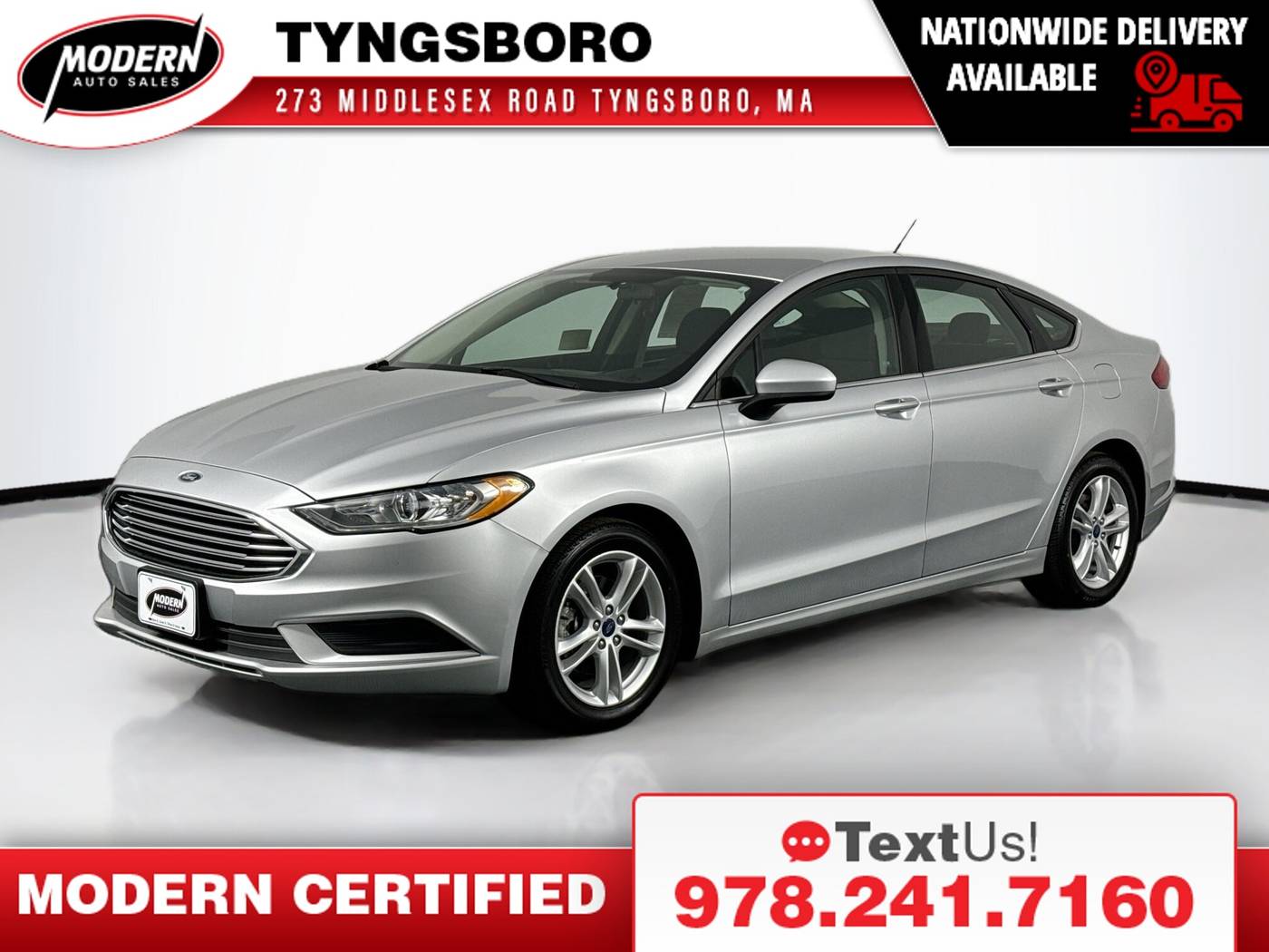 2018 Ford Fusion SE — Sedan — 70,086 mi — Tyngsboro, MA