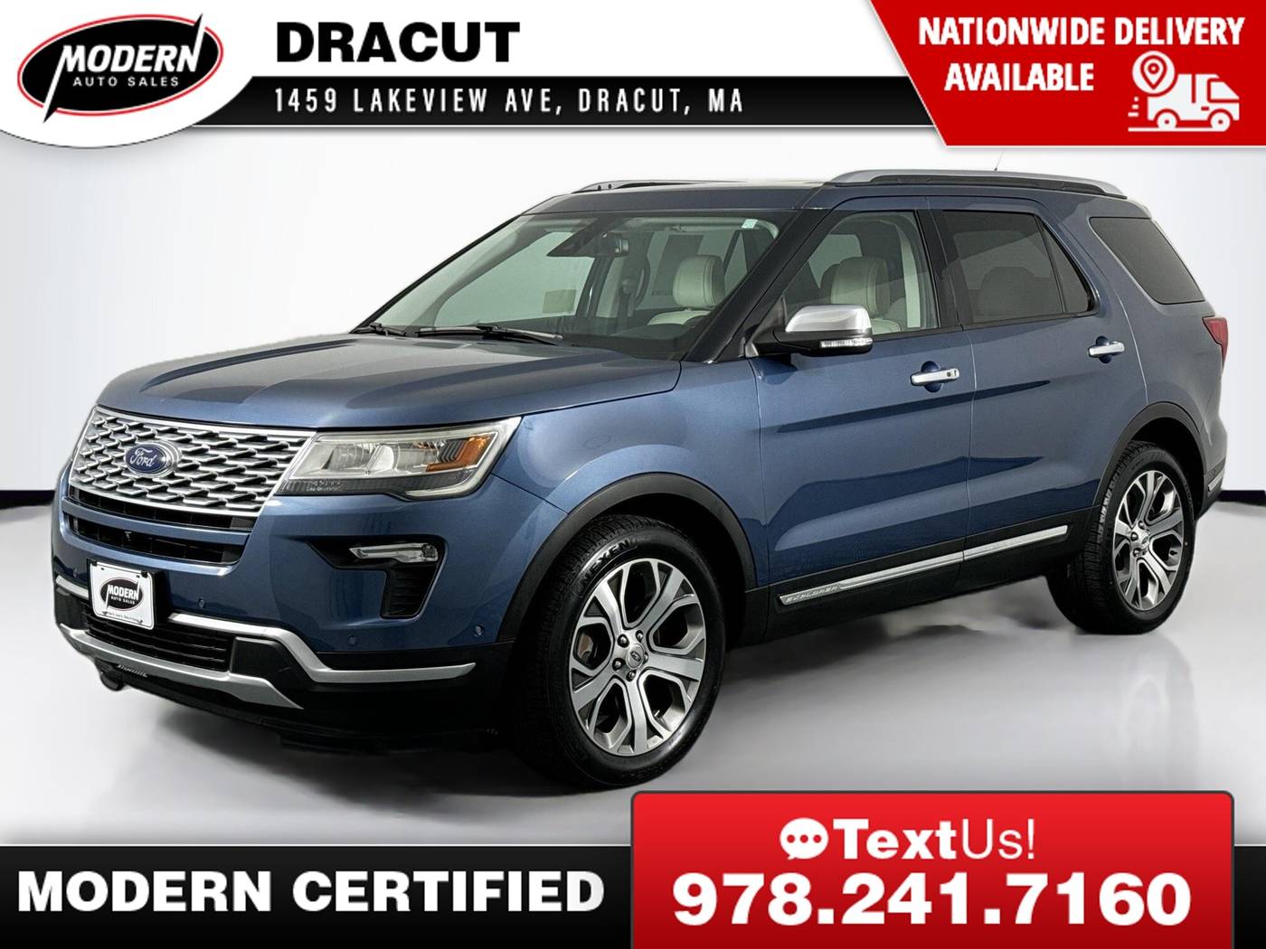 2018 Ford Explorer Platinum — SUV — 74,061 mi — Tyngsboro, MA