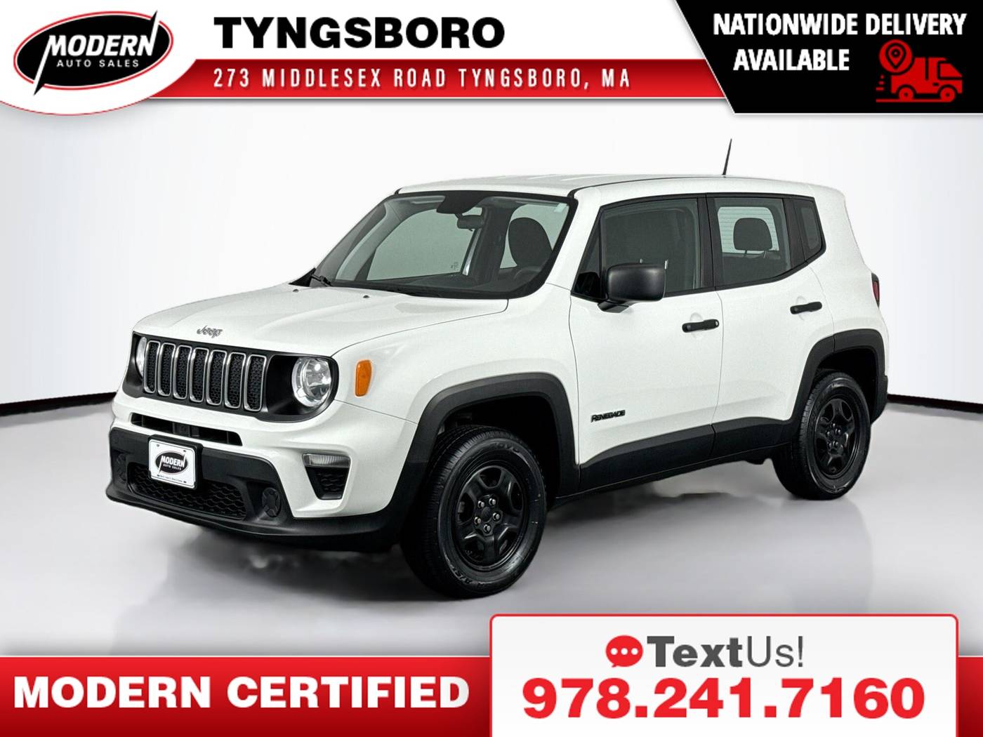 2020 Jeep Renegade Sport — SUV — 72,768 mi — Tyngsboro, MA
