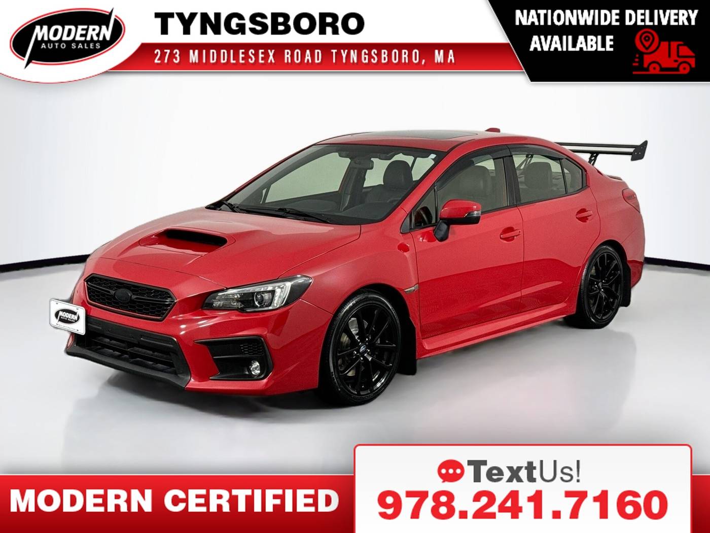 2019 Subaru WRX Limited — Sedan — 81,167 mi — Tyngsboro, MA