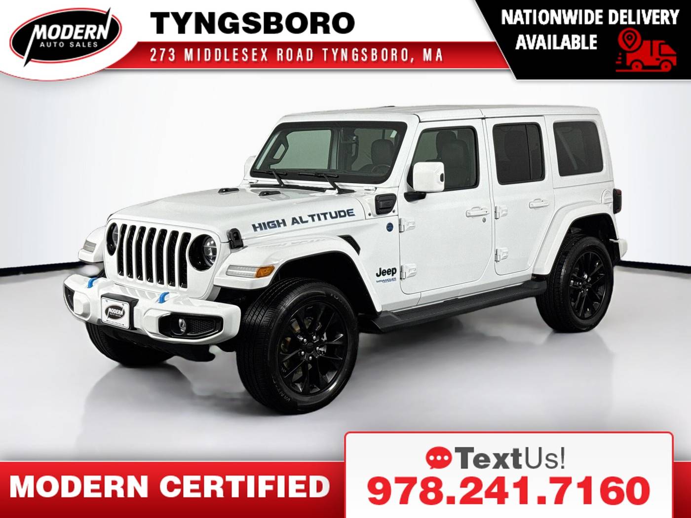 2021 Jeep Wrangler Sahara High Altitude 4xe — SUV — 40,268 mi — Tyngsboro, MA
