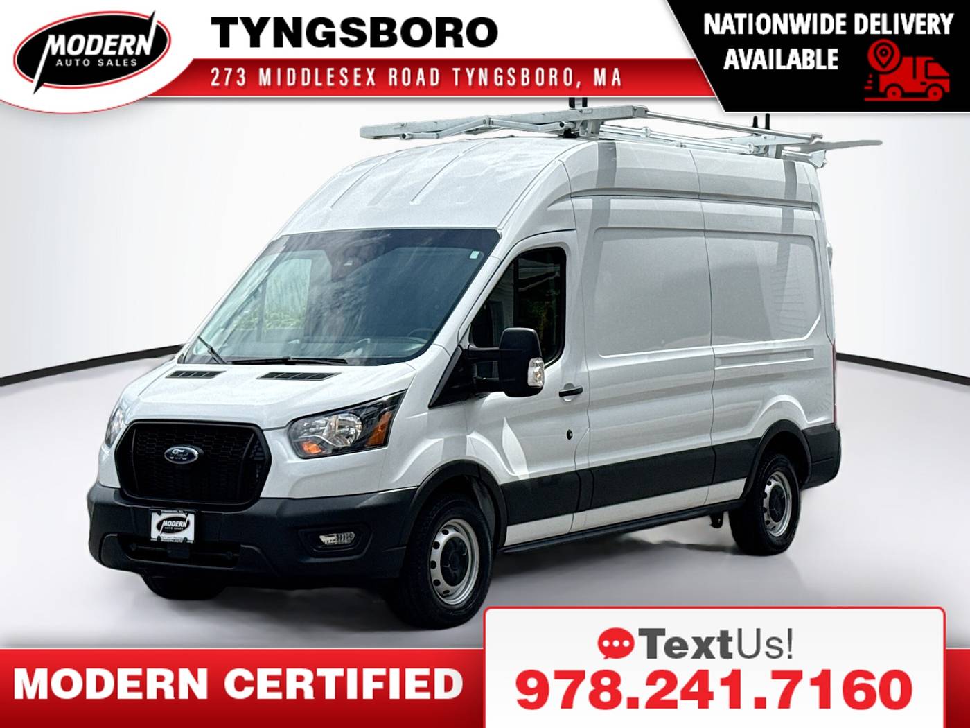 2023 Ford Transit Cargo Van T-250 — Cargo Van — 21,023 mi — Tyngsboro, MA