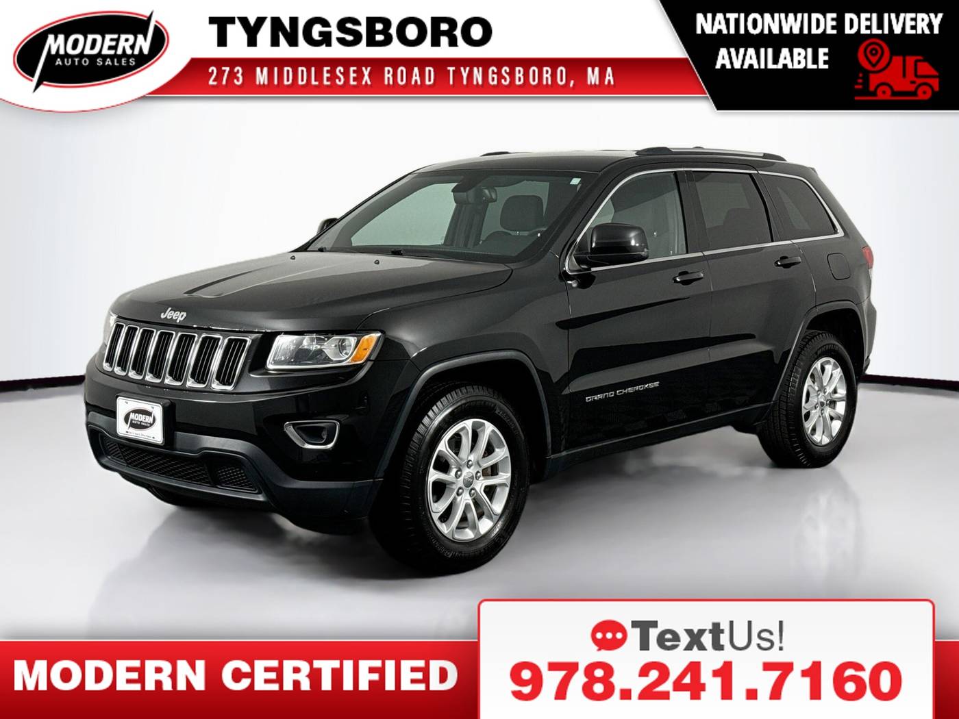 2015 Jeep Grand Cherokee Laredo — SUV — 87,433 mi — Tyngsboro, MA