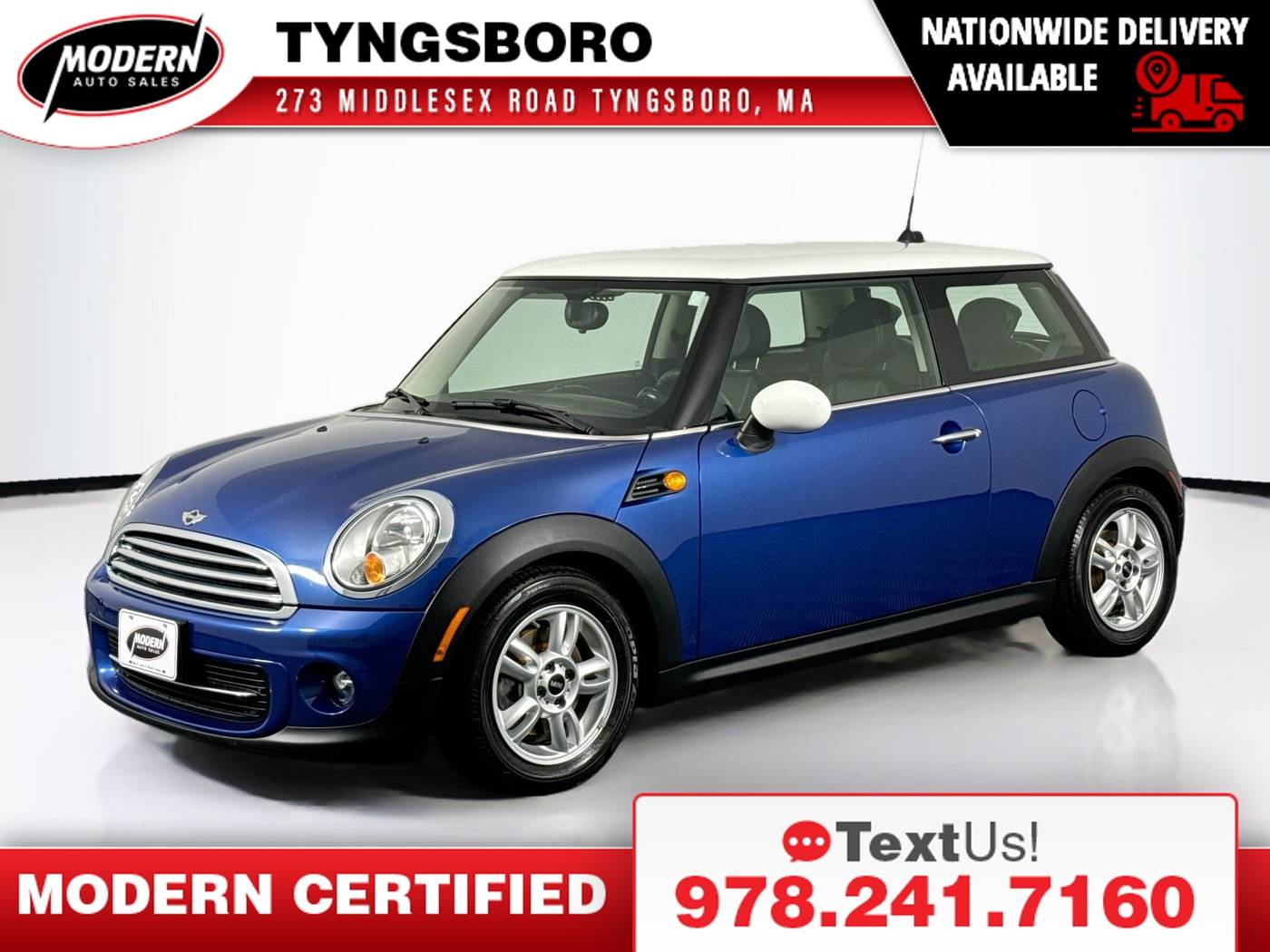 2013 MINI Hardtop Cooper — Hatchback — 46,341 mi — Tyngsboro, MA