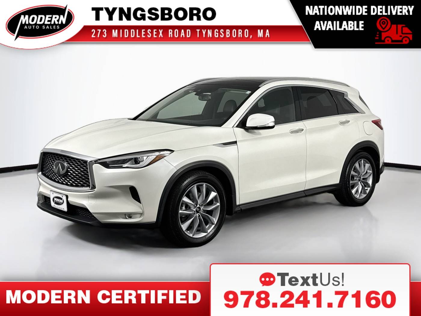 2021 INFINITI QX50 LUXE — SUV — 45,893 mi — Tyngsboro, MA