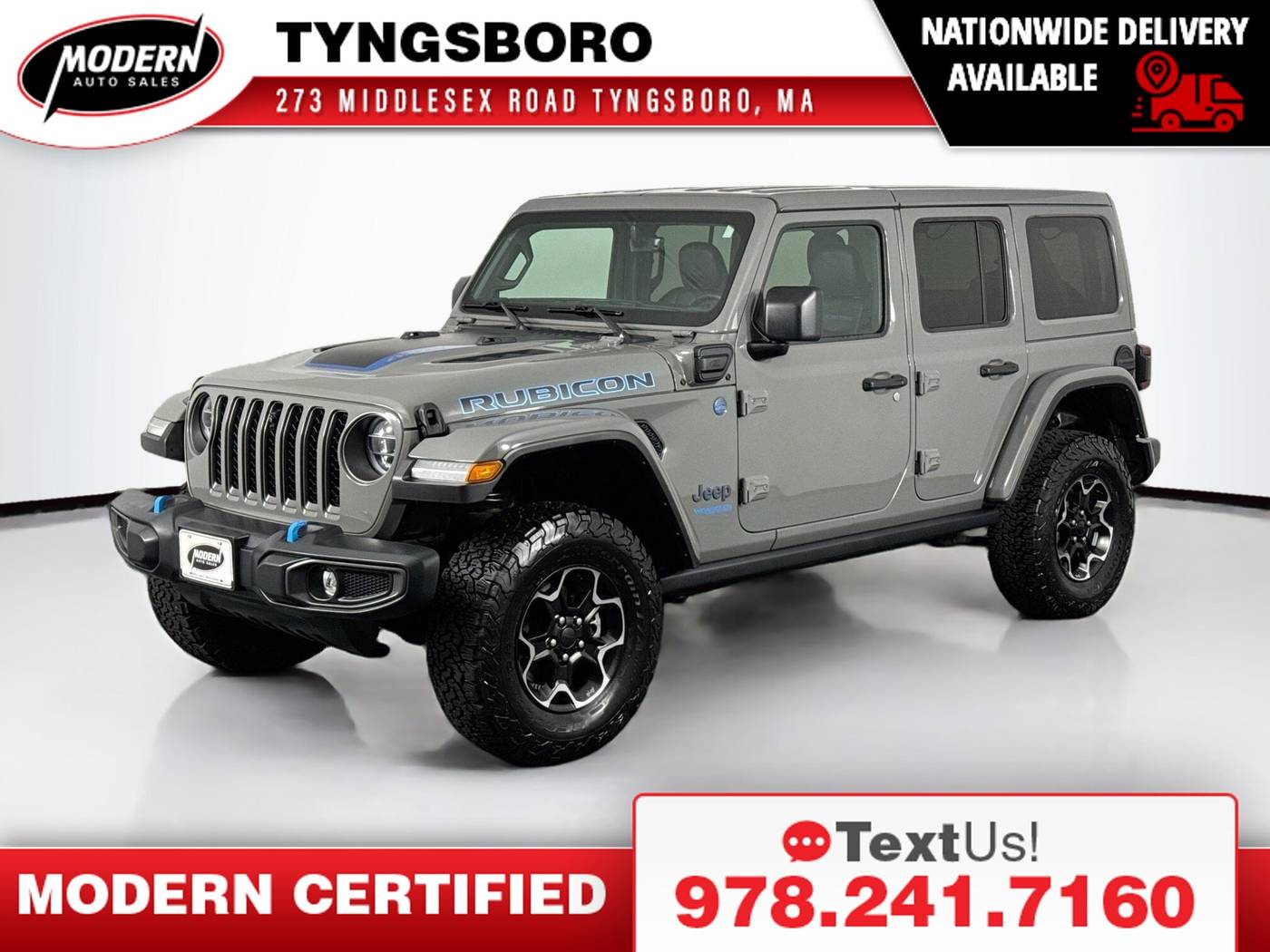 2021 Jeep Wrangler Rubicon 4xe — SUV — 42,678 mi — Tyngsboro, MA