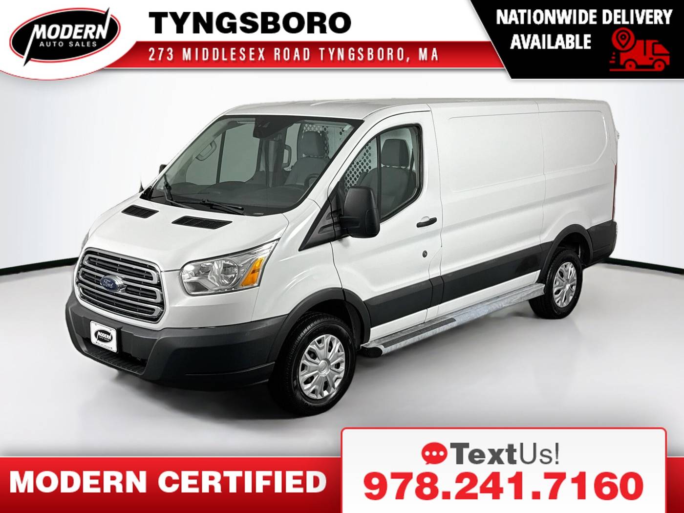 2016 Ford Transit Cargo Van T-250 — Cargo Van — 64,404 mi — Tyngsboro, MA