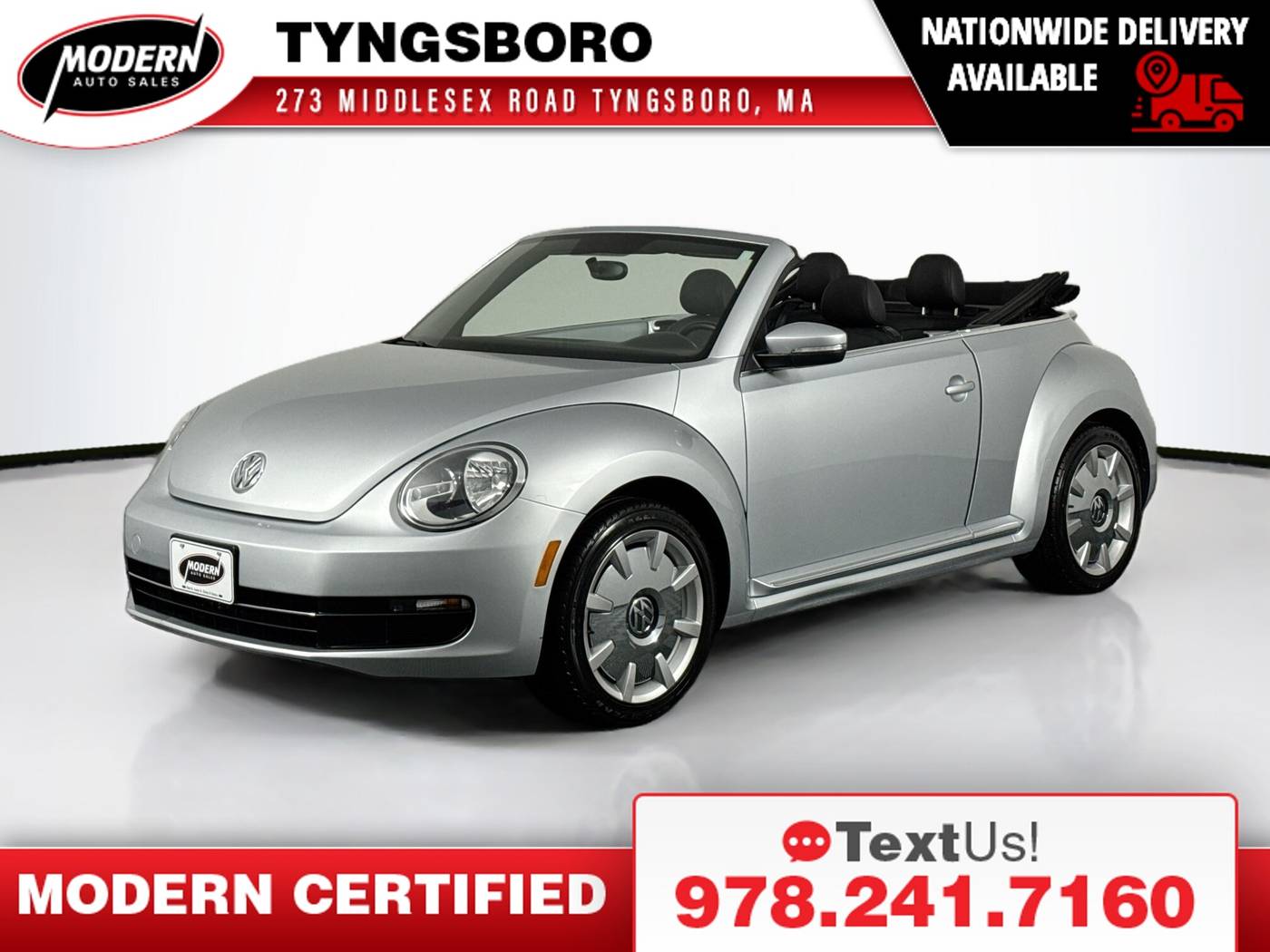 2013 Volkswagen Beetle 2.5 — Convertible — 61,720 mi — Tyngsboro, MA