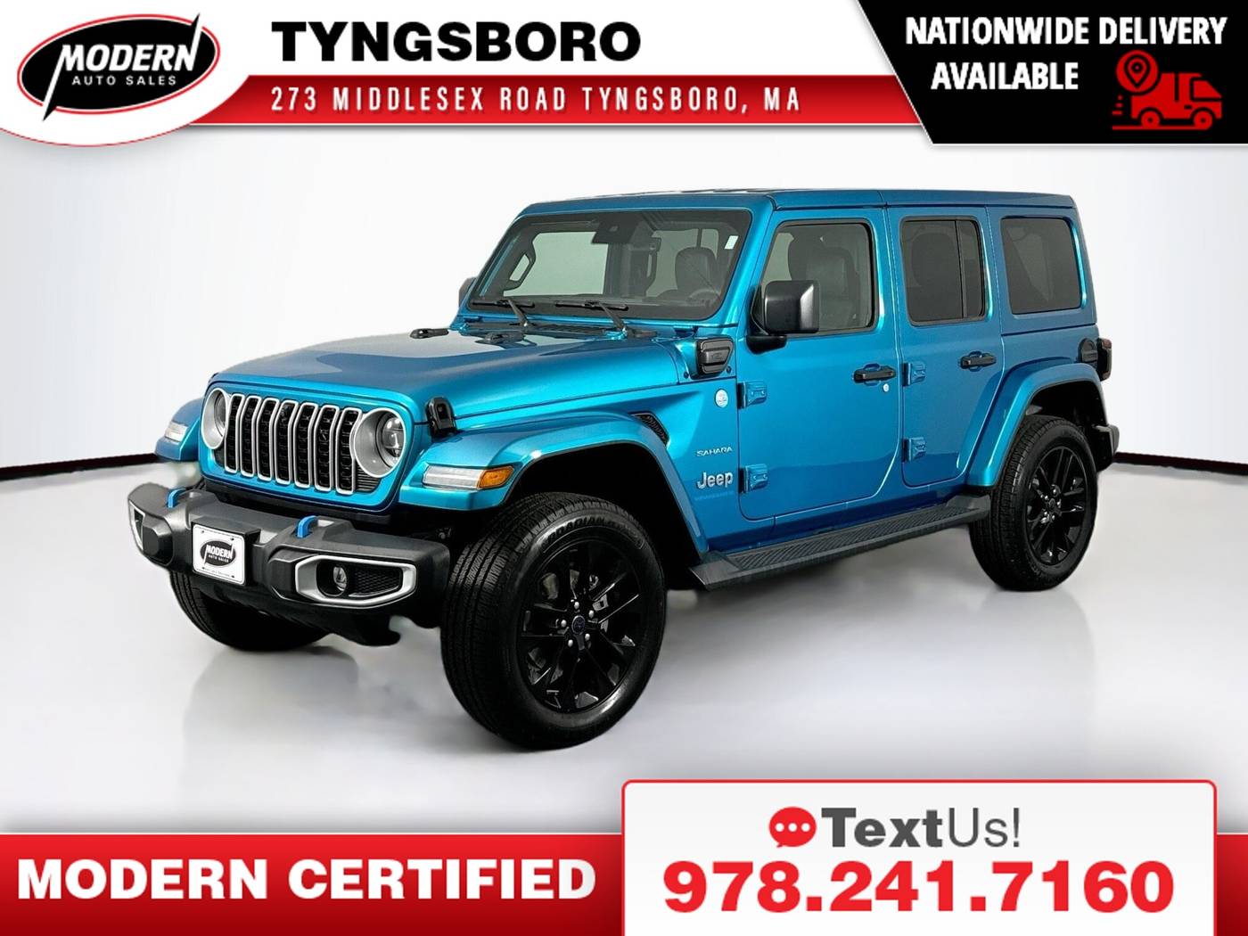 2024 Jeep Wrangler Sahara — SUV — 3,130 mi — Tyngsboro, MA