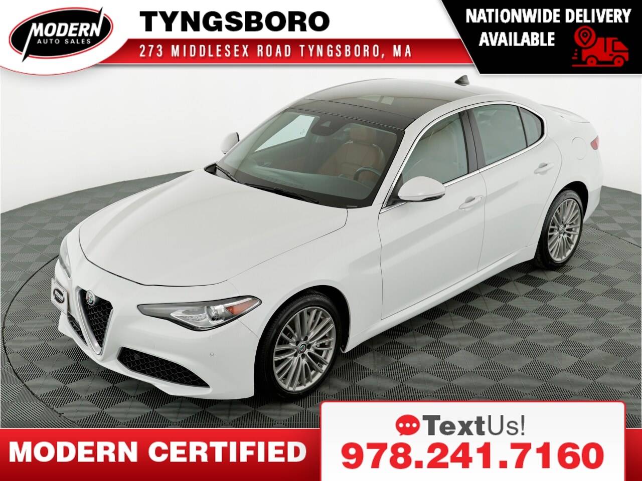 2017 Alfa Romeo Giulia Ti — Sedan — 60,460 mi — Tyngsboro, MA