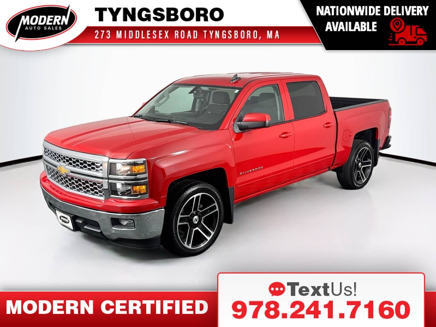 2015 Chevrolet Silverado 1500 LT — Pickup Truck — 52,095 mi — Tyngsboro, MA