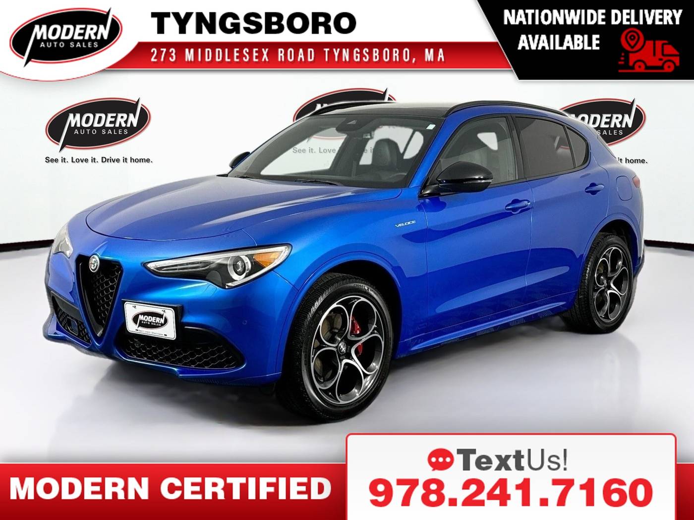 2022 Alfa Romeo Stelvio Veloce — SUV — 21,185 mi — Tyngsboro, MA
